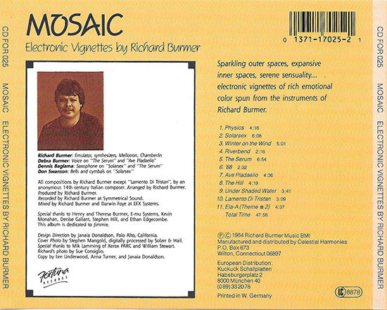 Richard Burmer : Mosaic (CD, Album)