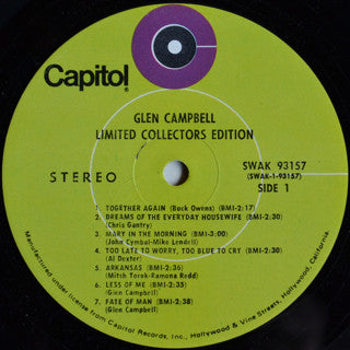 Glen Campbell : Limited Collector's Edition (LP, Comp, Club, Ltd, Cap)