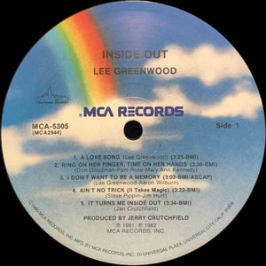 Lee Greenwood : Inside Out (LP, Album, Pic)