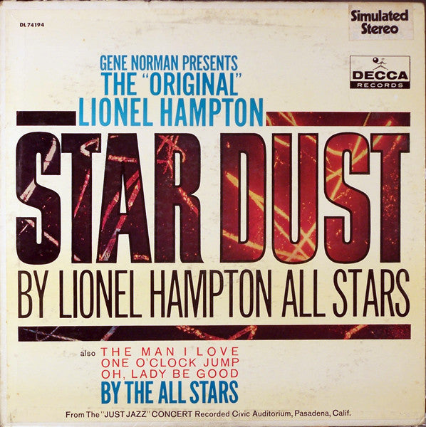 Lionel Hampton, Lionel Hampton All Stars : The "Original" Star Dust (LP, Album, RE, RP)