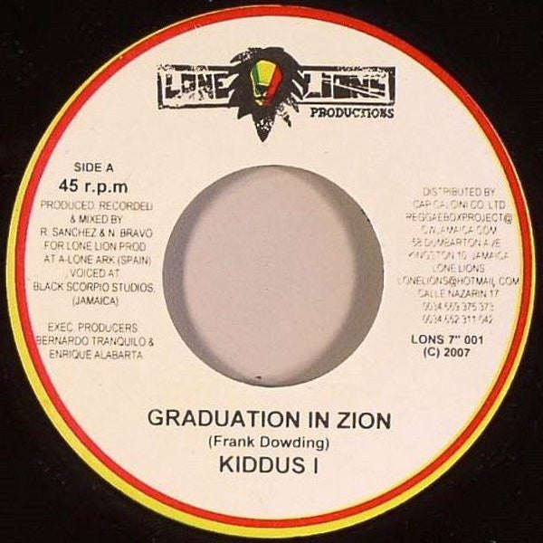 Kiddus I / Thriller & Phillip Fraser : Graduation In Zion / Woman A Di Yard (7")