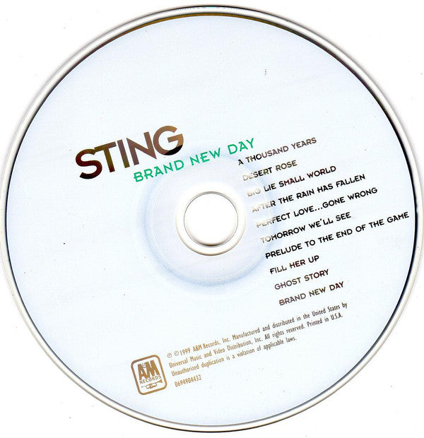 Sting : Brand New Day (CD, Album, Club, RE)