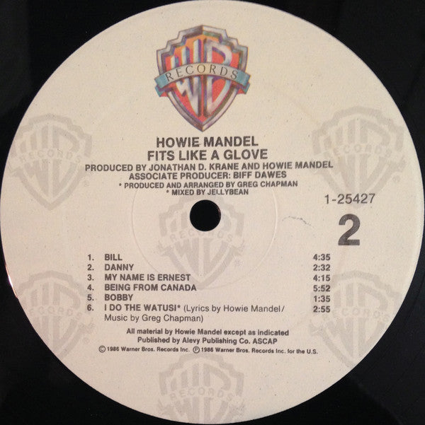 Howie Mandel : Fits Like A Glove (LP, Album, Spe)