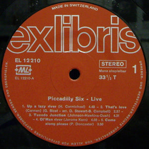 Piccadilly Six : Live + Dixieland (2xLP, Album, Gat)