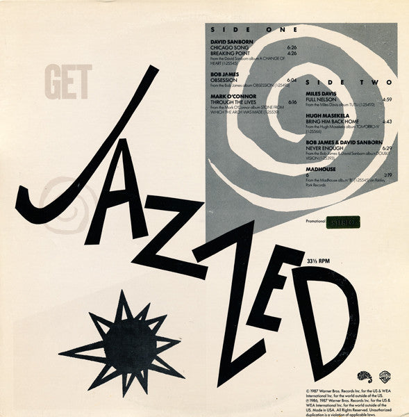 Various : Get Jazzed (LP, Promo)