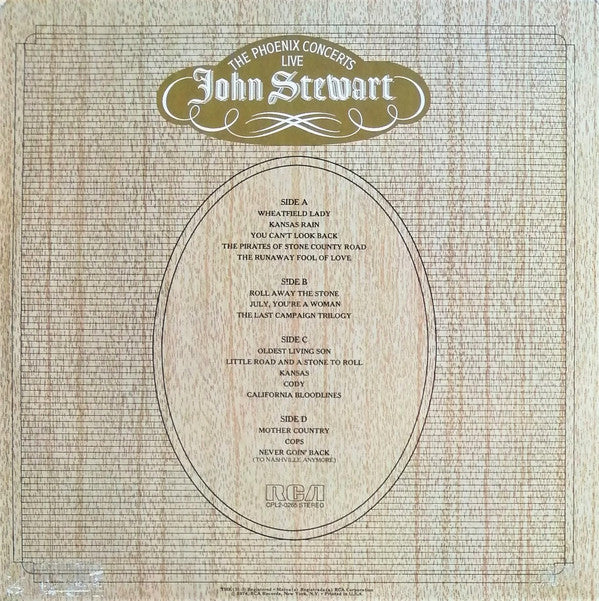 John Stewart (2) : The Phoenix Concerts - Live (2xLP, Album, Ind)