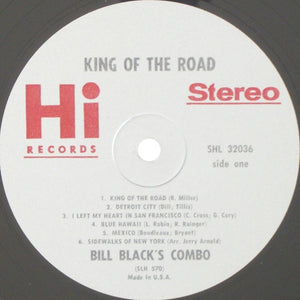 Bill Black's Combo : King Of The Road (LP, Album)