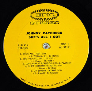 Johnny Paycheck : She's All I Got (LP, Album)