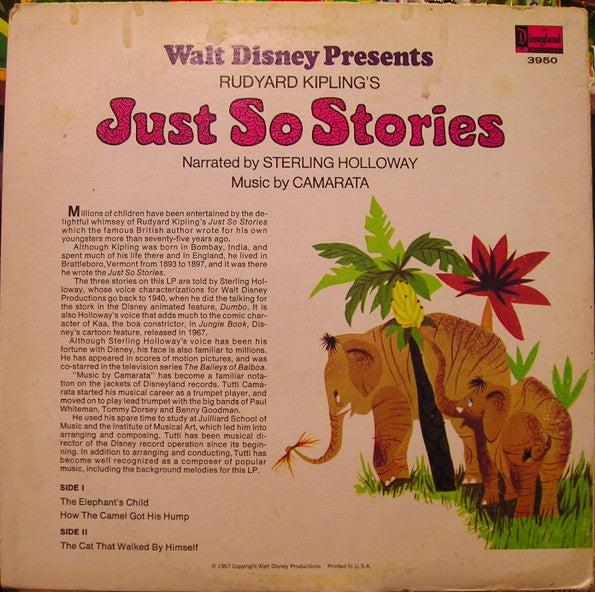 Various : Rudyard Kipling's Just So Stories (LP, Album)