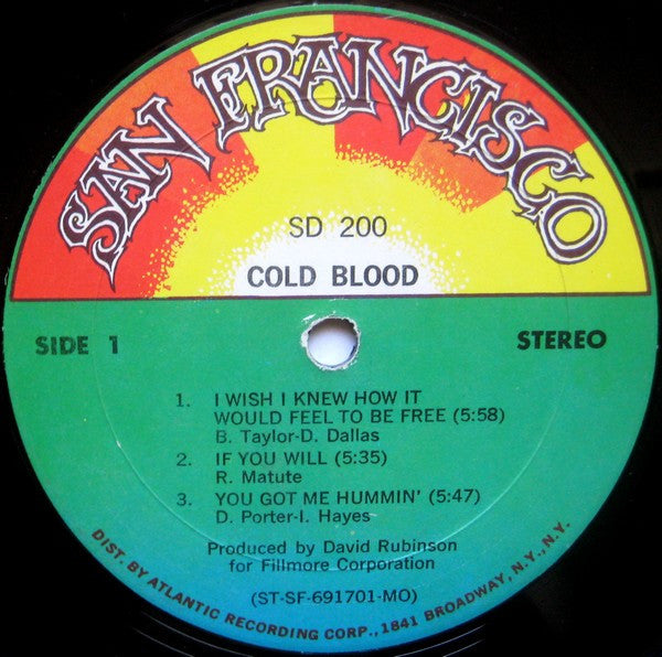 Cold Blood : Cold Blood (LP, Album, MO )