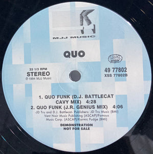 Quo : Quo Funk (12", Single)