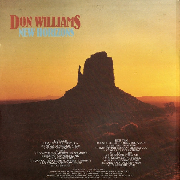 Don Williams (2) : New Horizons (LP, Comp, PRS)