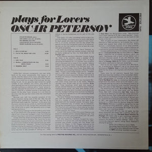 Oscar Peterson : Oscar Peterson Plays For Lovers (LP, Album)
