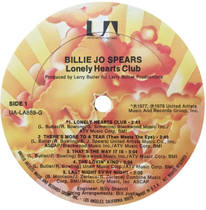 Billie Jo Spears : Lonely Hearts Club (LP)