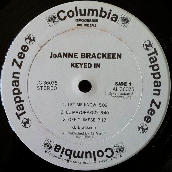 Joanne Brackeen : Keyed In (LP, Album, Promo)