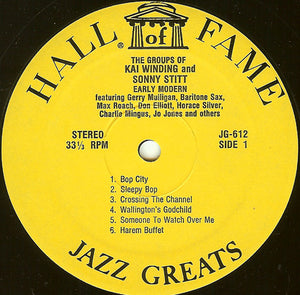 Kai Winding & Sonny Stitt Featuring Gerry Mulligan : The Groups Of Kai Winding And Sonny Stitt - Early Modern (LP, Album, RE)