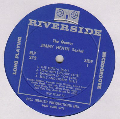 Jimmy Heath : The Quota (LP, Album, Mono)