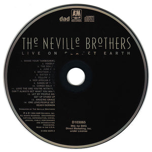 The Neville Brothers : Live On Planet Earth (CD, Album, Club)