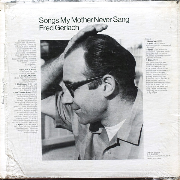 Fred Gerlach : Songs My Mother Never Sang (LP, Album)