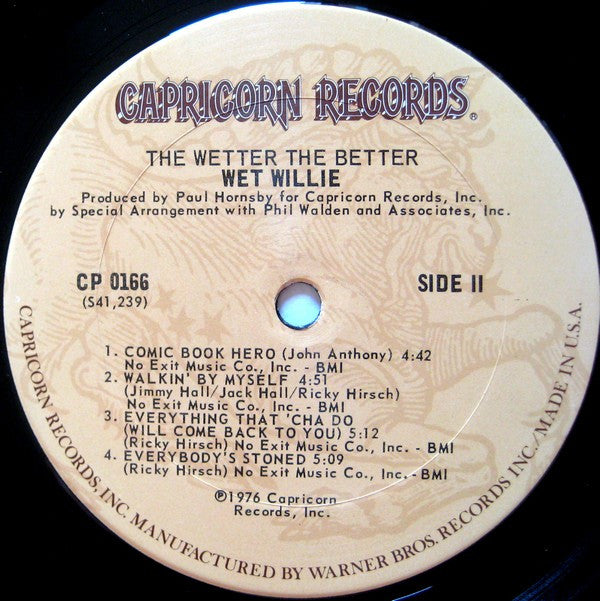 Wet Willie : The Wetter The Better (LP, Album)