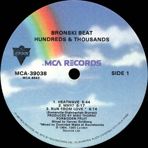 Bronski Beat : Hundreds & Thousands (The Remix Plus) (LP, Album)