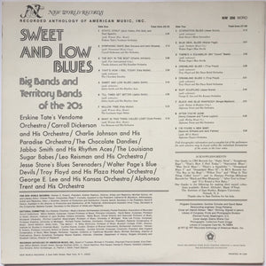 Various : Sweet And Low Blues: Big Bands And Territory Bands Of The 20s (LP, Comp, Mono)