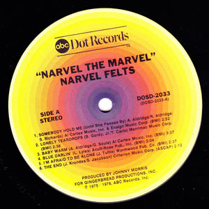 Narvel Felts : Narvel The Marvel (LP, Album)