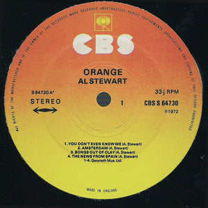 Al Stewart : Orange (LP, Album, RE)