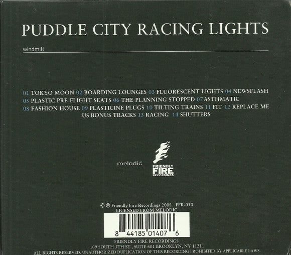 Windmill : Puddle City Racing Lights (CD, Album, Dig)