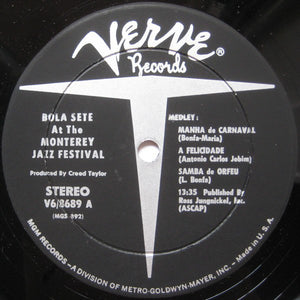 Bola Sete : Bola Sete At The Monterey Jazz Festival (LP, Album)
