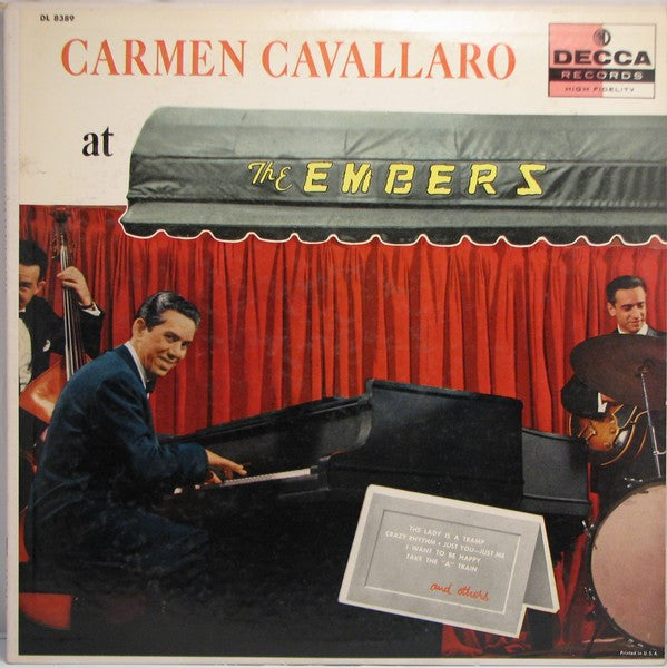 Carmen Cavallaro : At The Embers (LP, Mono)