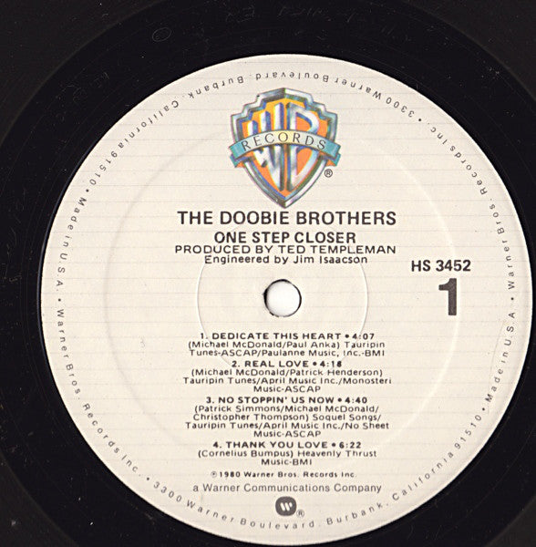 The Doobie Brothers : One Step Closer (LP, Album, SRC)