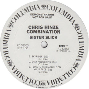 The Chris Hinze Combination : Sister Slick (LP, Album, Promo)