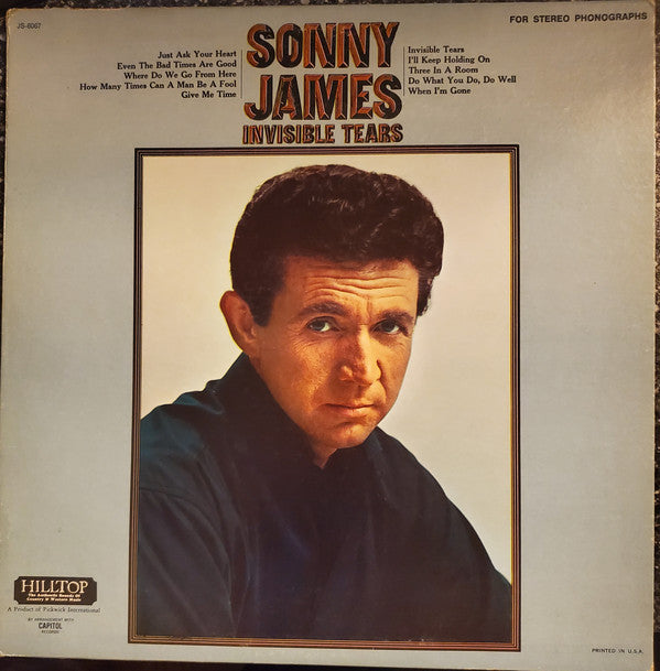 Sonny James : Invisible Tears (LP, Album, Comp)
