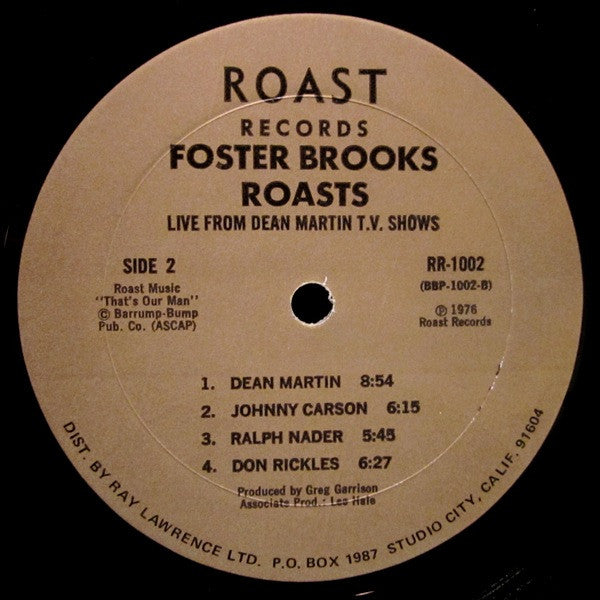 Foster Brooks : Roasts (LP, Album)