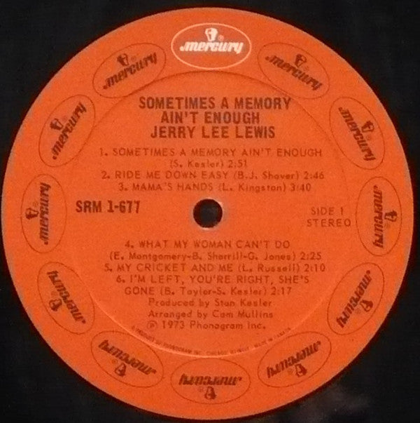 Jerry Lee Lewis : Sometimes A Memory Ain't Enough (LP, Album)
