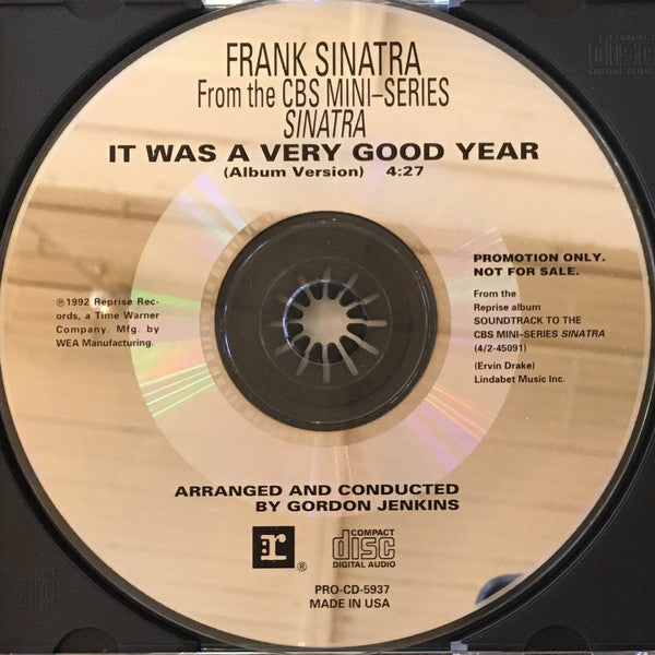 Frank Sinatra : It Was A Very Good Year (CD, Single, Promo)