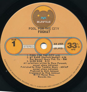 Foghat : Fool For The City (LP, Album, San)