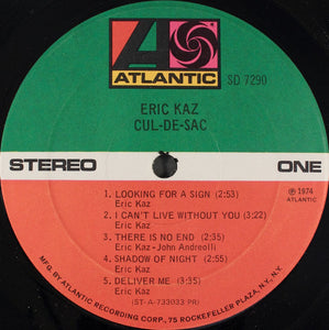 Eric Kaz : Cul-De-Sac (LP, Album)