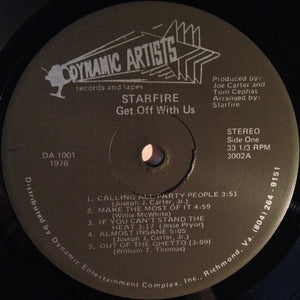 Starfire (6) : Get Off With Us (LP, Album)