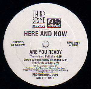 Here And Now : Are You Ready (12", Promo)