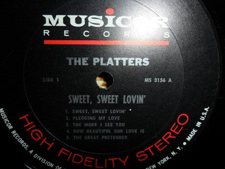 The Platters : Sweet, Sweet Lovin' (LP, Album, Ter)