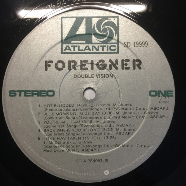 Foreigner : Double Vision (LP, Album, RI)