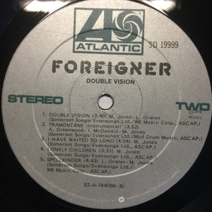 Foreigner : Double Vision (LP, Album, RI)