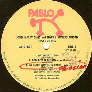 John Haley Sims*, Harry Sweets Edison* : Just Friends (LP, Album)