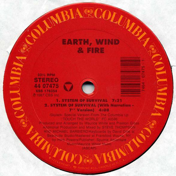 Earth, Wind & Fire : System Of Survival (12" Mixes) (12")