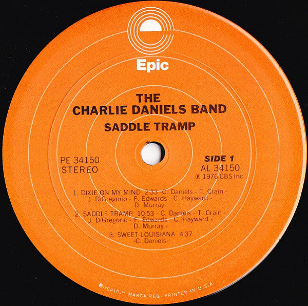 The Charlie Daniels Band : Saddle Tramp (LP, Album, Gat)