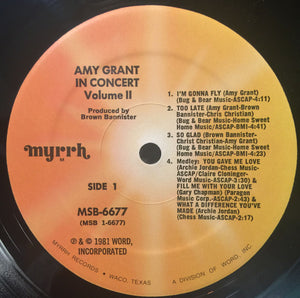 Amy Grant : In Concert Volume Two (LP, Album)