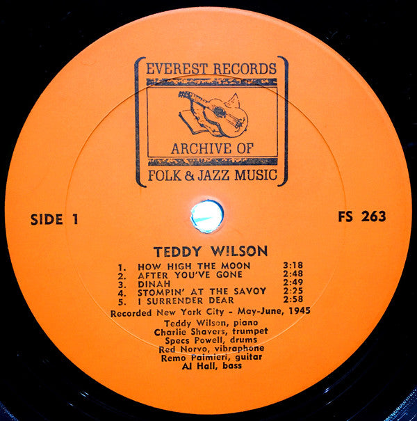 Teddy Wilson : Teddy Wilson (LP, Album)