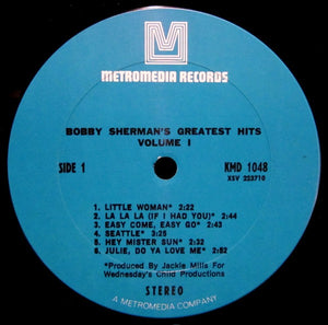 Bobby Sherman : Bobby Sherman's Greatest Hits Volume I (LP, Comp, Gat)